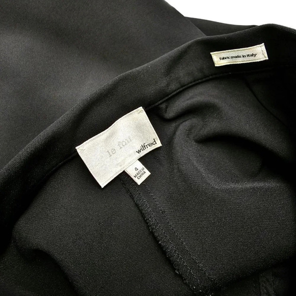 Aritzia Wilfred Le Fou Laure Pants Black Size 4 - Picture 2 of 10